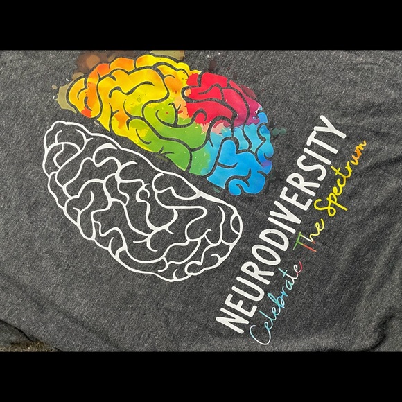 New ‘Neurodiversity - celebrate the spectrum’ T-Shirt Sz Large - Picture 3 of 7